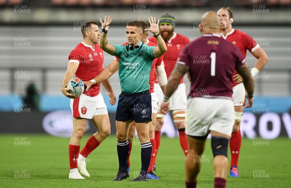 230919 - Wales v Georgia - Rugby World Cup 2019 - Pool D - Referee Luke Pearce