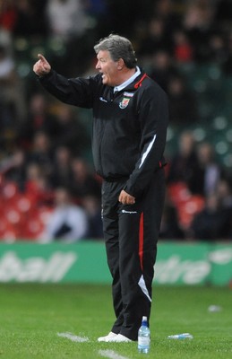 01.04.09 - Wales v Germany - 2010 FIFA World Cup Qualifying Group 4 - Wales' manager John Toshack. 