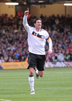 01.04.09 - Wales v Germany - World Cup 2010 - Qualifying Group 4 Germany's Michael Ballack celebrates after scoring goal 