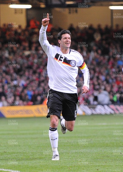 01.04.09 - Wales v Germany - World Cup 2010 - Qualifying Group 4 Germany's Michael Ballack celebrates after scoring goal 