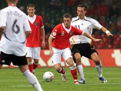 08.09.07 - Euro 2008 Qualifying, Group D Wales v Gemany Wales' Jason Koumas 