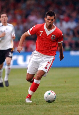 08.09.07 - Euro 2008 Qualifying, Group D Wales v Gemany Wales' Joe Ledley 
