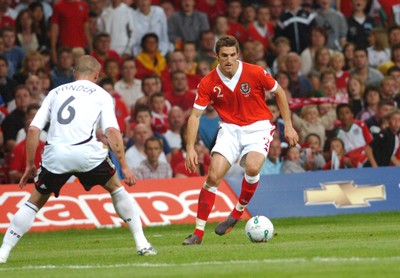08.09.07 - Euro 2008 Qualifying, Group D Wales v Gemany Wales' Sam Ricketts 