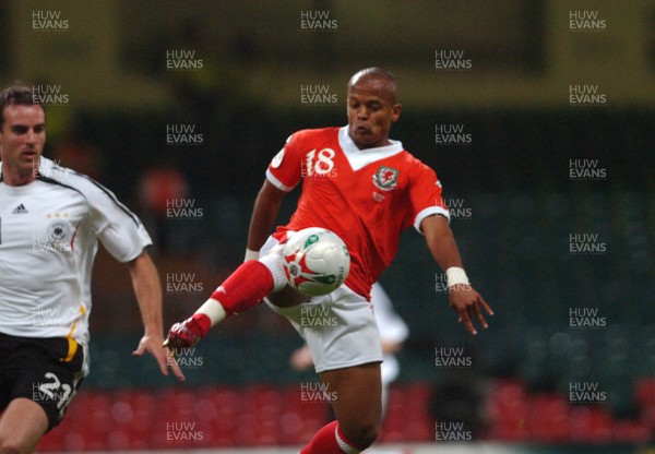08.09.07 - Euro 2008 Qualifying, Group D Wales v Gemany Wales' Rob Earnshaw 