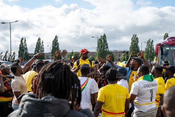 020626 - Wales v Ghana - International Friendly - Ghana fans outside the stadium before the match