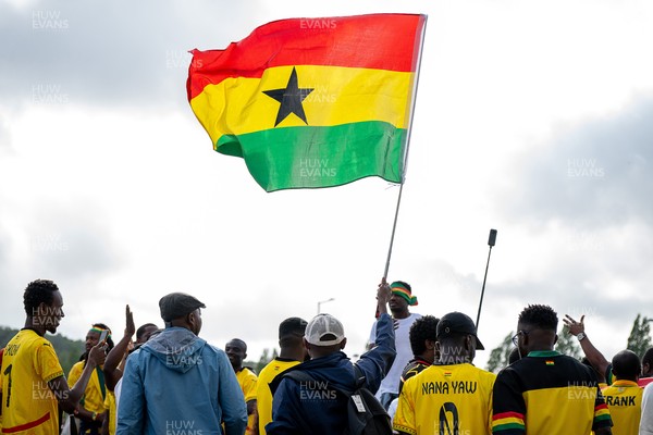 020626 - Wales v Ghana - International Friendly - Ghana fans outside the stadium before the match