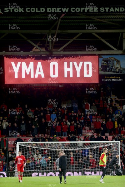111023 - Wales v Gibraltar - International Challenge Match - Dafydd Iwan sings Yma o Hyd