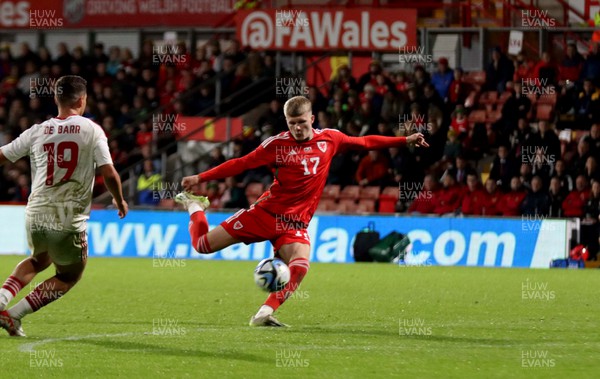 111023 - Wales v Gibraltar - International Challenge Match - Jordan James of Wales