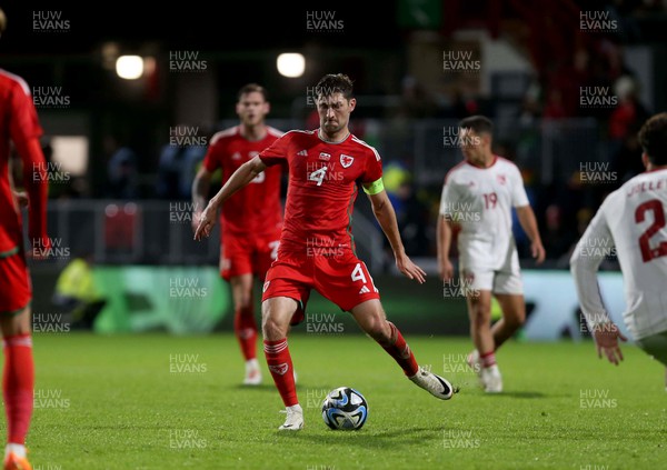 111023 - Wales v Gibraltar - International Challenge Match - Ben Davies of Wales