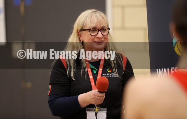 160122 - Wales International Test Series - Wales v Gibraltar - Wales Netball Chair Catherine Lewis