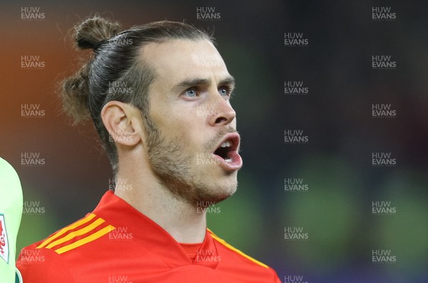 191119 - Wales v Hungary, European Cup 2020 Qualifier - Gareth Bale of Wales at the start of the match