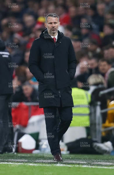 191119 - Wales v Hungary, European Cup 2020 Qualifier - Wales manager Ryan Giggs during the match