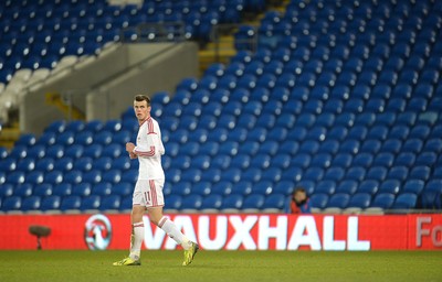 050314 - Wales v Iceland - Friendly -Gareth Bale of Wales with empty seats in the background