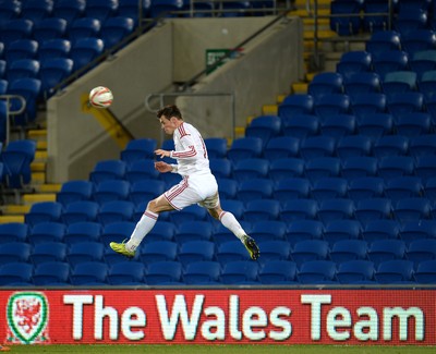 050314 - Wales v Iceland - Friendly -Gareth Bale of Wales with empty seats in the background