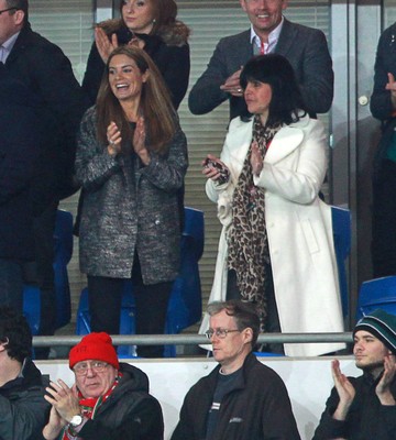 050314 - Wales v Iceland - Vauxhall International Friendly - Chris Coleman's partner Charlotte Jackson