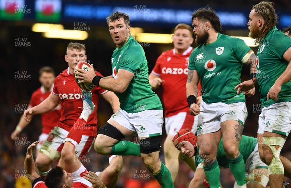 040223 - Wales v Ireland - Guinness Six Nations - Peter O’Mahony of Ireland
