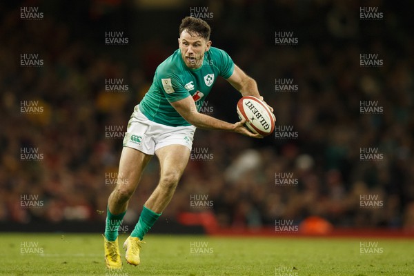 040223 - Wales v Ireland - Guinness Six Nations - Hugo Keenan of Ireland