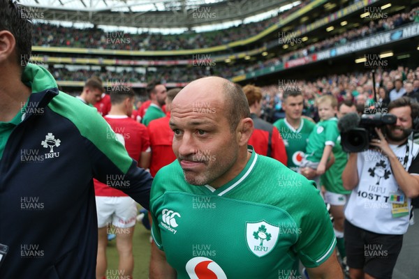 070919 - Wales v Ireland - Guinness Series 2019 - RWC Warm Up - An emotional Rory Best of Ireland at the end of his last home game in Dublin