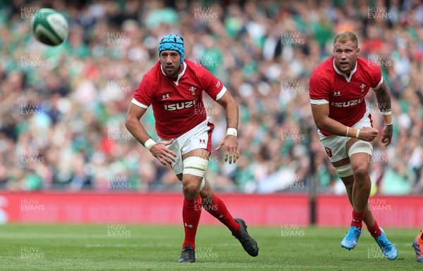 070919 - Wales v Ireland - Guinness Series 2019 - RWC Warm Up - Justin Tipuric and Ross Moriarty of Wales