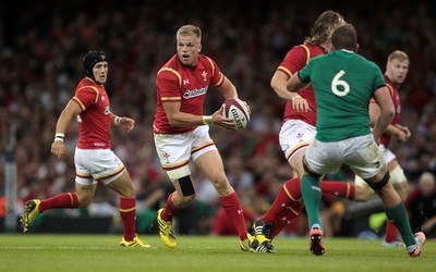 080815 - Wales v Ireland - Dove Mens Series - Gareth Anscombe of Wales