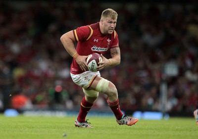 080815 - Wales v Ireland - Dove Mens Series - Ross Moriarty of Wales