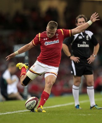 080815 - Wales v Ireland - Dove Mens Series - Gareth Anscombe of Wales