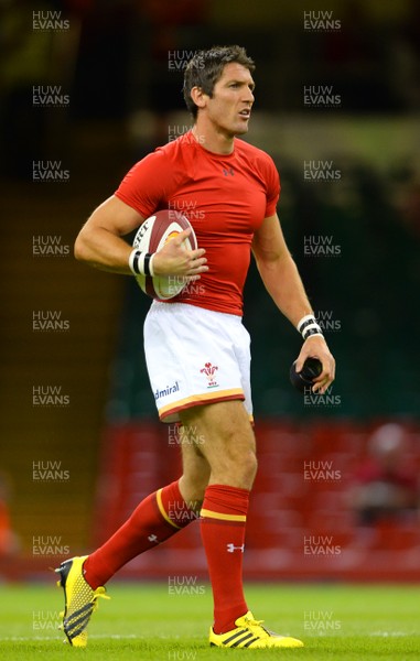 080815 - Wales v Ireland - Dove Men Series 2015 -James Hook of Wales during warm up