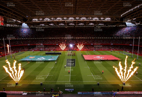 080815 - Wales v Ireland - Dove Men+Care Test - Wales and Ireland take the field