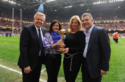 12.03.11 - Wales v Ireland - RBS Six Nations 2011 - Colin Montgomerie with the Ryder Cup 