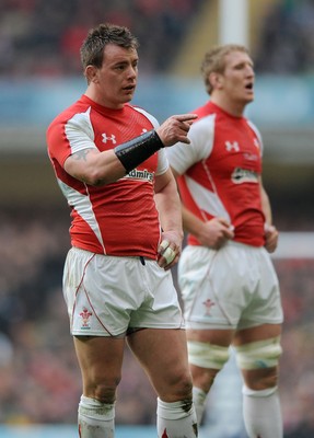 12.03.11 - Wales v Ireland - RBS Six Nations 2011 - Matthew Rees of Wales. 