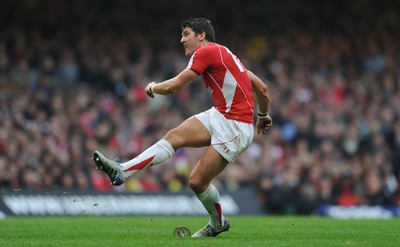 12.03.11 - Wales v Ireland - RBS Six Nations 2011 - James Hook of Wales. 