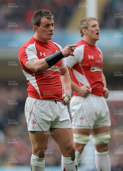12.03.11 - Wales v Ireland - RBS Six Nations 2011 - Matthew Rees of Wales. 