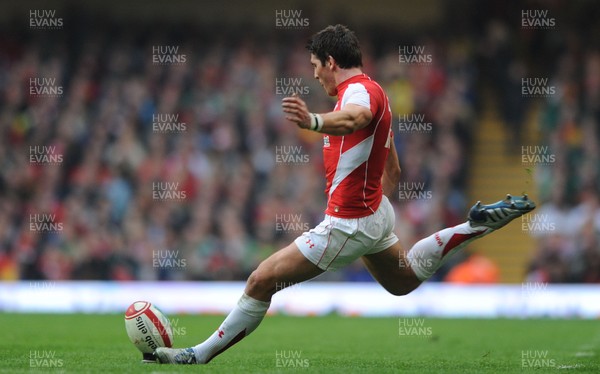 12.03.11 - Wales v Ireland - RBS Six Nations 2011 - James Hook of Wales. 