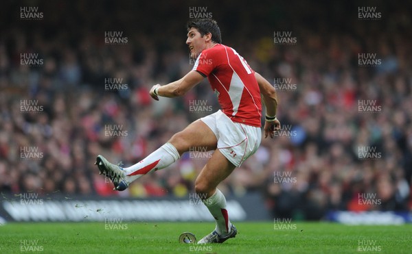 12.03.11 - Wales v Ireland - RBS Six Nations 2011 - James Hook of Wales. 