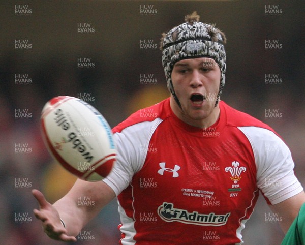 12.03.11 Wales v Ireland ... Wales Dan Lydiate. 
