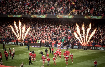 140315 - Wales v Ireland, RBS 6 Nations 2015 - A general view of the Millennium Stadium ahead of the start of the Wales v Ireland RBS 6 Nations Match