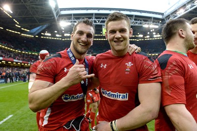 140315 - Wales v Ireland - RBS 6 Nations 2015 -Sam Warburton and Dan Lydiate at the end of the game