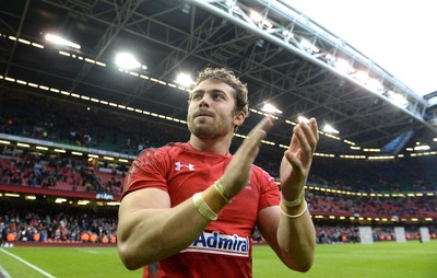 140315 - Wales v Ireland - RBS 6 Nations 2015 -Leigh Halfpenny at the end of the game