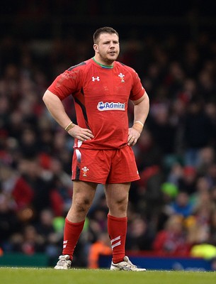 140315 - Wales v Ireland - RBS 6 Nations 2015 -Rob Evans of Wales