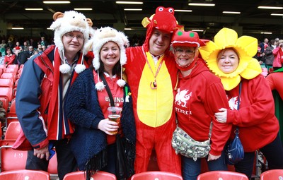 140315 - Wales v Ireland - RBS 6 Nations - Wales fans