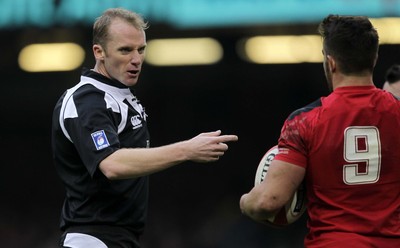 140315 - Wales v Ireland - RBS 6 Nations - Referee Wayne Barnes