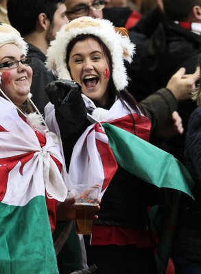 140315 - Wales v Ireland - RBS 6 Nations - Wales fans