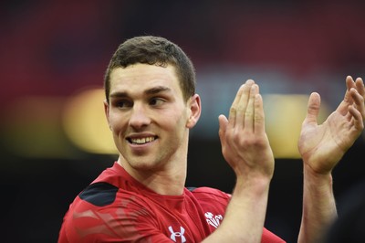 140315 - Wales v Ireland - RBS Six Nations - Wales George North celebrates win