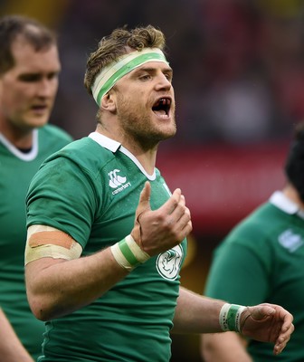 140315 - Wales v Ireland - RBS Six Nations - Jamie Heaslip of Ireland