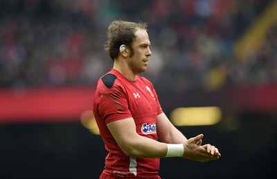 140315 - Wales v Ireland - RBS Six Nations - Alun Wyn Jones of Wales