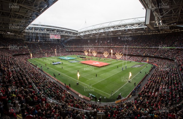 140315 - Wales v Ireland, RBS 6 Nations 2015 - A general view of the Millennium Stadium ahead of the start of the Wales v Ireland RBS 6 Nations Match