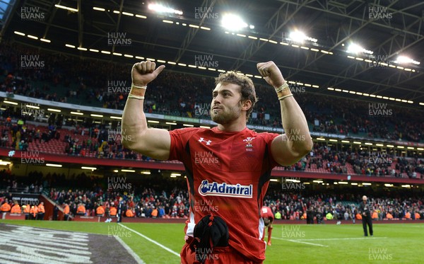 140315 - Wales v Ireland - RBS 6 Nations 2015 -Leigh Halfpenny at the end of the game