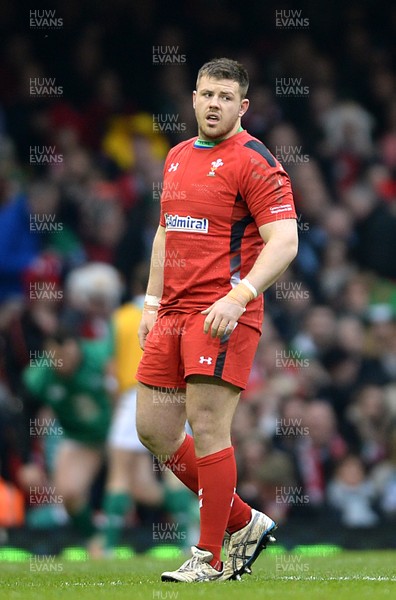 140315 - Wales v Ireland - RBS 6 Nations 2015 -Rob Evans of Wales