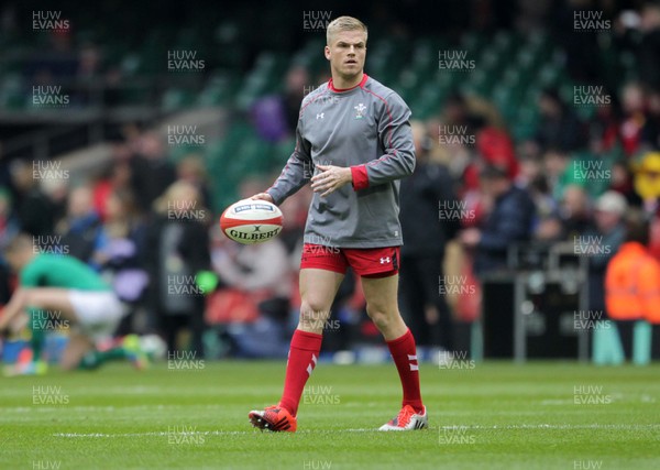 140315 - Wales v Ireland - RBS 6 Nations - Gareth Anscombe of Wales