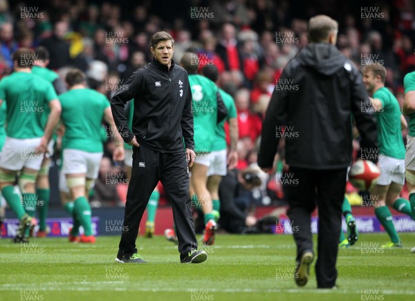 140315 - Wales v Ireland - RBS 6 Nations - Ireland Coach Simon Easterby